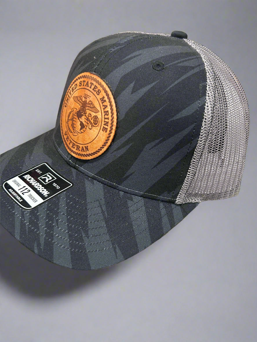 United States Marines-Leather Patch Hat