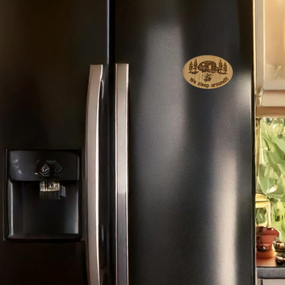 'We Sleep Around' Custom Magnet