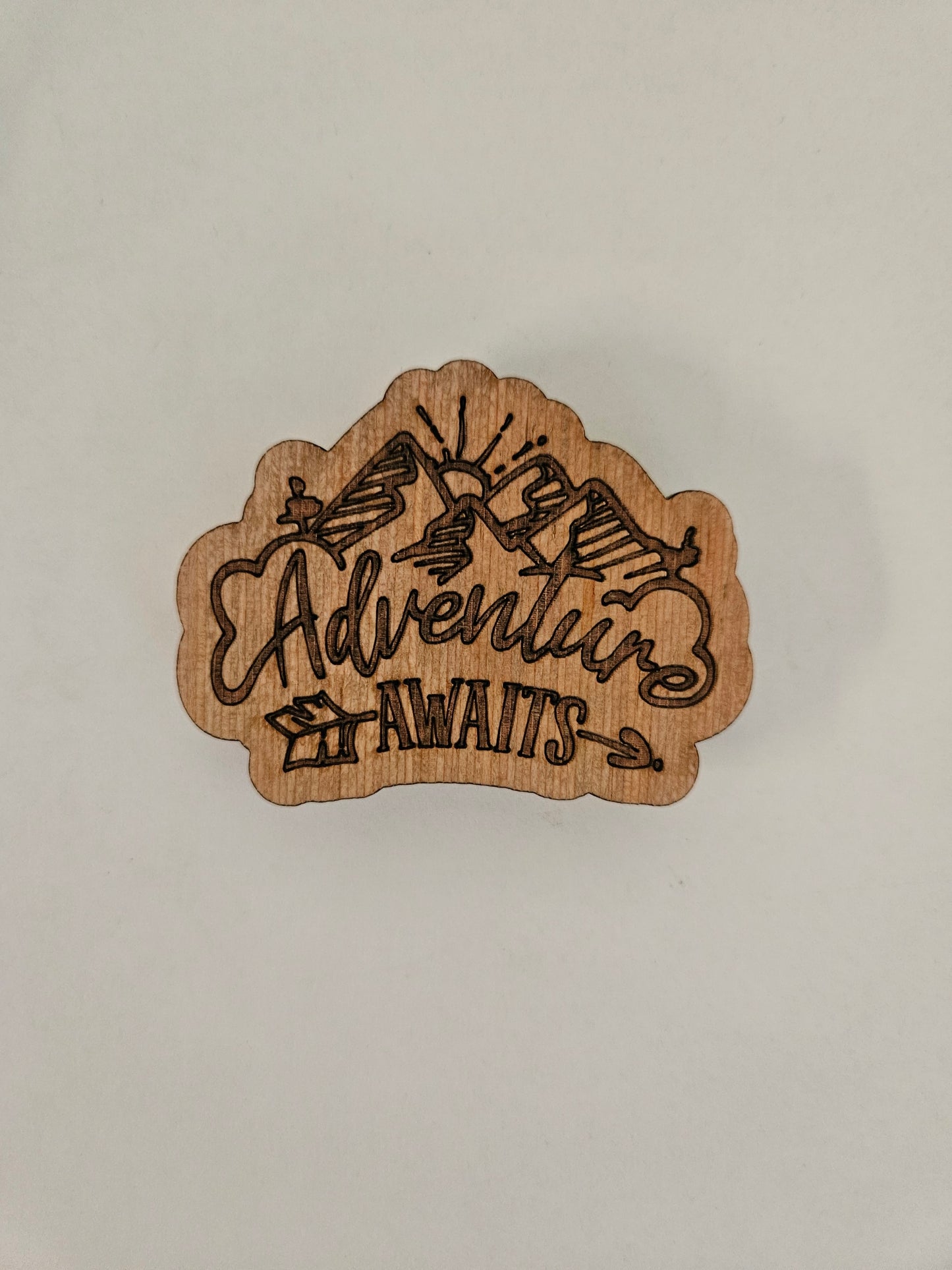 Camping theme refrigerator magnets