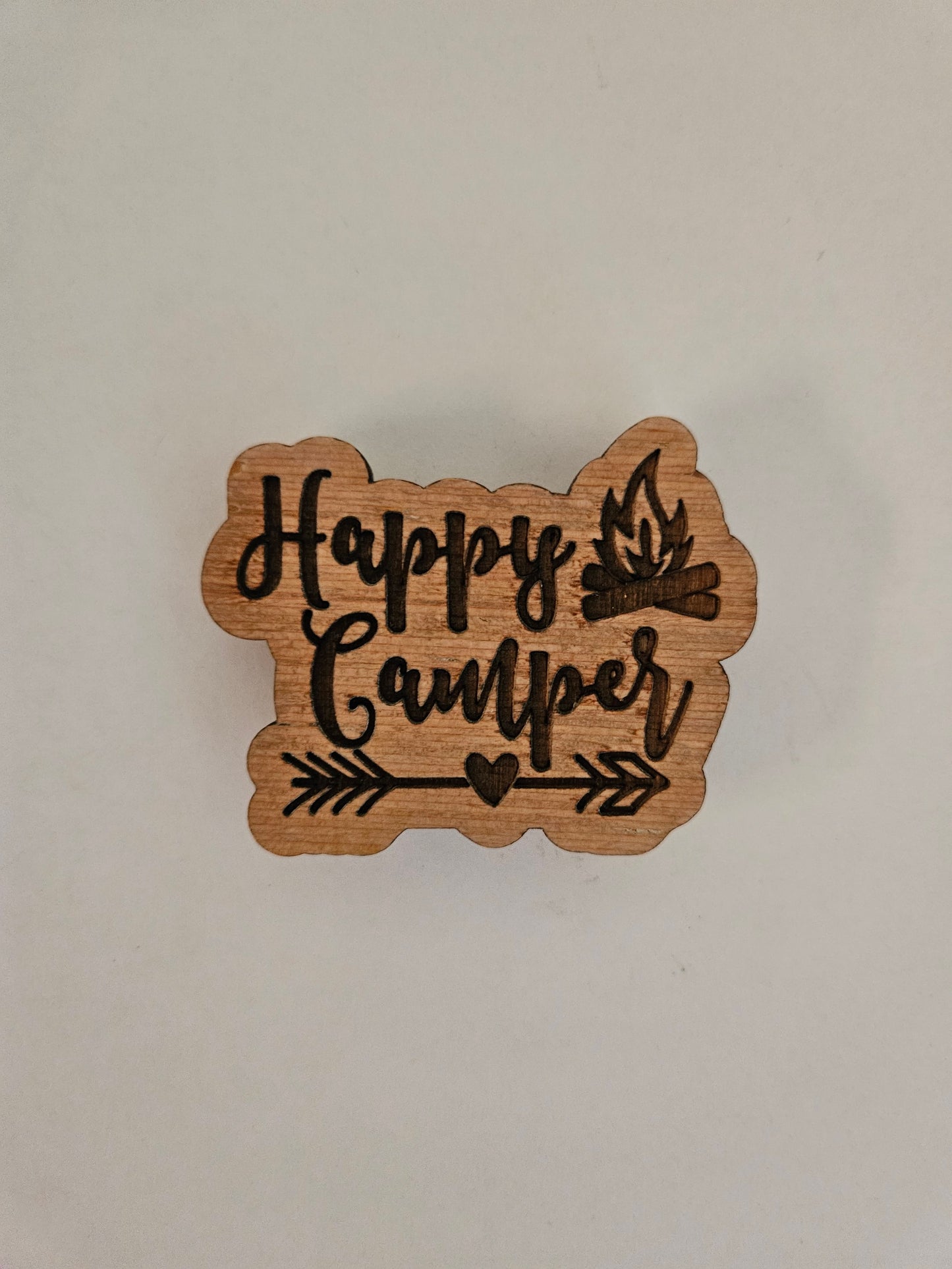 Camping theme refrigerator magnets