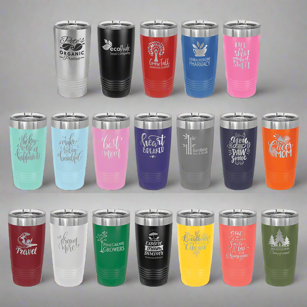 Custom Engraved Tumbler - 20oz