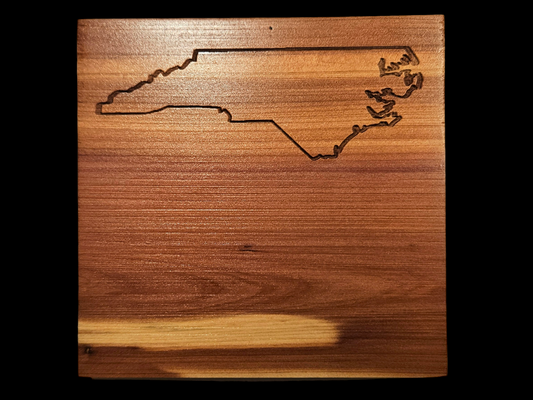 Custom North Carolina Cedar Coasters