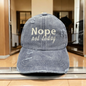 'Nope Not Today' Criss-cross pony tail Hat